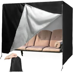 Ulteronixshop-Pour Housse Balancelle Jardin 3-4 Places,Pour Housse De Balancelle 3 Places, Protection Solaire Pour Balan&ccedil;oire De Jardin,220x145x170 Cm,Tissu Oxford 420d,Pour Balancelle De Jardin,Hama - Neuf