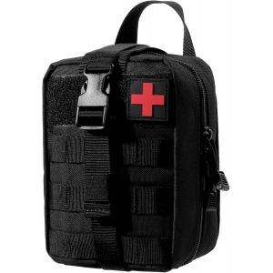 Eryi-Pochette De Premiers Secours Vide Tactique Molle Sac Médical D'extérieur Sac À Outils Emt Pour Médical, Escalade, Outils De Sauvetage, Sac Banane Multifonction Militaire (Rouge) - Neuf