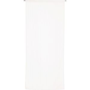Eryi-Voilage Vitrage - Passe Tringle - Blanc Azuré - 70x200cm - 100% Polyester - Certifié Oeko -Tex - Tissé Et Teint En France - Collection Etamine Givrée - Neuf