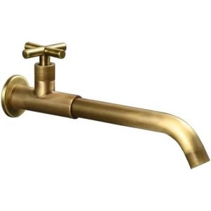 Robinets de lavabo de salle de bain vintage, robinet de lavabo d'eau froide, robinet de lavabo mural - Neuf