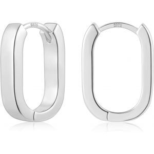 Boucles D'oreilles En Argent 925 Femmes,Boucles D'oreilles Créoles Hypoallergéniques Mini Boucles D'oreilles Épaisses Boucles D'oreilles Huggie Larges Créoles.[X30] - Neuf