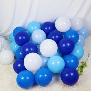 CAUC-Ballon Bleu, 50 Pi&egrave;ces Ballon Anniversaire Bleu, Ballons Bleu Ciel Pour Enfant F&ecirc;te Anniversaire Baby Shower Mariage Bapt&ecirc;me Festival Dipl&ocirc;m&eacute; D&eacute;cor - Neuf