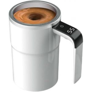 Tianyi-&Eacute;lectrique Agitation Automatique Tasse &Agrave; Caf&eacute; 380ml | Tasse Thermique Avec Affichage De Temp&eacute;rature | Agitation Magn&eacute;tique Tasse Du Mixeur | Pour Caf&eacute; Poudre De Prot&eacute;ine Th&eacute; - Neuf