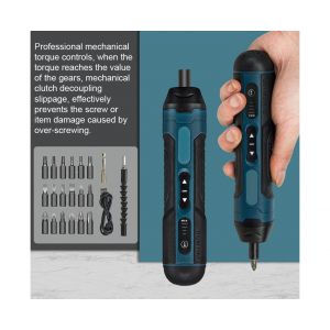 Jeu d'embouts de tournevis avec couple r&eacute;glable et c&acirc;ble de type C - Neuf