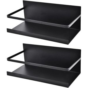 Sjzg-Organisateur Magn&eacute;tique De Support D'epice De R&eacute;frig&eacute;rateur - Support De Pot D'assaisonnement D'etag&egrave;re De Stockage Pour Maison, Cuisine, Salon, Salle De Bain (2 Pack) - Neuf