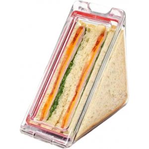 Kal-Boîte À Sandwich Triangulaire Avec Couvercle, Boîte À Sandwich Réutilisable, Boîte À Sandwich Amovible, Facile À Nettoyer. - Neuf