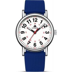 Eryi-Montre Homme Analogiques À Quartz Montres Pour Hommes Femmes Montres Poignets Etanches 30m Montre Femme Fashion Casual E Unisexe Montre Bracelet Silicone - Neuf