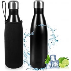 Gourde Isotherme 500ml,Bouteille Isotherme 500ml,Gourde Inox , Sans Bpa,Maintien Chaud De 12 Heures & Du Froid Jusqu¿À 24 Heures,Gourde Isotherme Pour Sport,Voyage,Bureau - Neuf