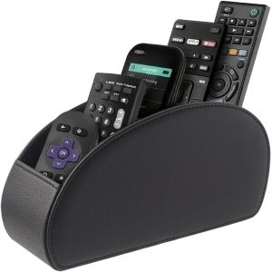 Porte-T&eacute;l&eacute;commande Avec 5 Poches, Grand Support Pour Tv, Dvd, Cl&eacute; 4K Et T&eacute;l&eacute;commandes Bluray, Rangement Pour Stylos, M Noir[Z88] - Neuf