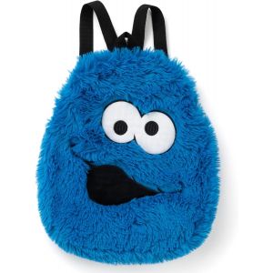 KALSC-Sesame Street Sac À Dos En Peluche Avec Sangles Réglables Motif Monstre Miettes Bleu 33X28 Cm,Bleu,33X28 Cm - Neuf