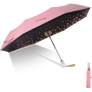 Parapluie,Ouverture Et Fermeture Automatique,Compact Et Pliable, Protection Uv, Portable De Voyage Et R&eacute;sistant Au Vent Ultra-L&eacute;ger Parasol&iquest; - Neuf
