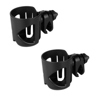 Pack De 2 Porte-Gobelet, Poussette, Porte-Gobelet, En V&eacute;lo, Porte-Gobelet, De Gros Calibre Con&ccedil;u Le Support De Tasse, 360 Degr&eacute;s De Rotation De La Coupe Porte-Verre, Noir - Neuf