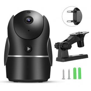 Camera de securite 720p HD WiFi avec vision nocturne et detection de mouvement, moniteur audio bidirectionnel, prise 100-240VEU - Neuf