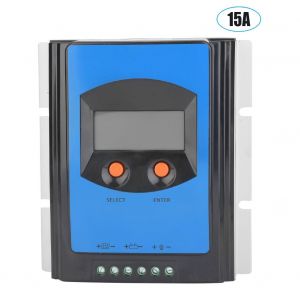 Controleur de charge solaire MPPT 12 V/24 V, regulateur de batterie pour panneau solaire, ecran LCD 15 A - Neuf