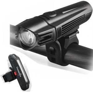 Jgd-Lumi&egrave;re V&eacute;lo Rechargeables Usb Lampe &Eacute;clairage Avant Et Arri&egrave;re De V&eacute;lo Led, Phare De V&eacute;lo Rotatif &Agrave; 360&deg; De 2200mah & Feu Arri&egrave;re De V&eacute;lo &Eacute;tanche 5 Modes Led Pour V&eacute;lo Vtt Vtc Cycliste - Neuf