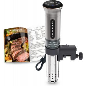 Cuiseur Sous Vide,1100W, IPX7 Imperm&eacute;able &agrave; l'eau,Calculateur d'Immersion de Cuisini&egrave;re,Thermostat R&eacute;glable pour un Contr&ocirc;le Pr&eacute;cis de la Temp&eacute;rature - Neuf