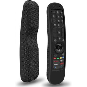 MEVRONISSHOP-Housse Coque en Silicone pour T&eacute;l&eacute;commande Magic LG MR21GA MR22GA MR23GA MR24GA, Etui de Protection pour Magic Remote LG 2021-2024(Noir) - Neuf