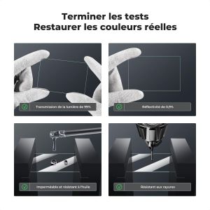 3 PCS Film de Protection &Eacute;cran et 3 PCS Prot&egrave;ge Griffe avec Niveau &agrave; Bulle et Chiffon Compatible avec Sony NEX 7/NEX 6/NEX 6L/NEX 5/NEX 3N/A6600/A6100/A6400/A6300/A6000/A5000 - Neuf