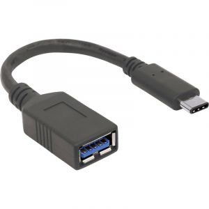 C&acirc;ble Usb Usb 3.2 Gen1 (usb 3.0) Usb-c M&acirc;le, Usb-a Femelle 0.15 M Noir Connecteur Utilisable Des Deux Cot&eacute;s 355285 R213011 - Manhattan - Neuf