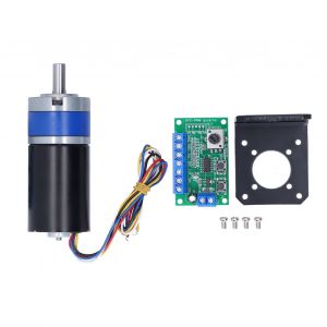 XYONG Moteur a engrenages CC 24 V, reducteur de vitesse sans balais, bobine en cuivre pur, avec controleur CM36-365023 tr/min - Neuf