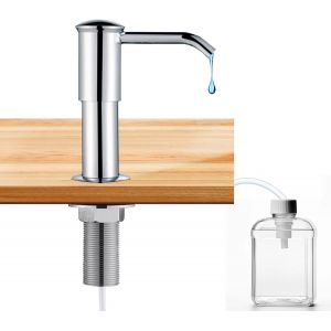 BHHBB-Distributeur de savon ABS à pompe rotative à 360° - Distributeur de savon encastrable pour évier de cuisine et lavabo - Avec tuyau de 1 m - Distributeur de liquide vaisselle pour évier - Distri - Neuf