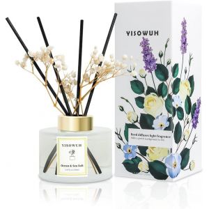 Diffuseur Parfum Maison, 150 Ml, Diffuseur De Parfum Au Oc&eacute;an Et Sel Marin 8 B&acirc;tonnets Parfum Longue Dur&eacute;e Pour La Maison, La Salle De Bain, La D - Neuf