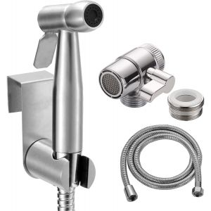 JGD-Douchette pour Lavabo Ensemble - Pommeau Douche pour Lavabo Douchette de Salle de Bain avec 59&iquest;Tuyau pour Pet Douche se Laver Les Cheveux ou Nettoyer L'&eacute;vier - avec valve de robinet - Neuf