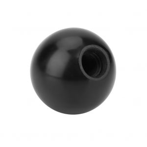 Lot de 4 boutons a bille ronds filetes M10 noirs de 35 mm de diametre pour machines-outils - Neuf