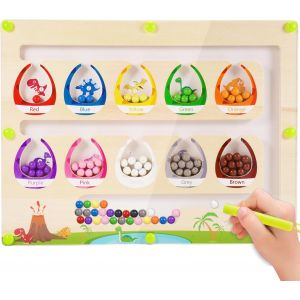 ERYI-Jouet Enfant 2 3 4 Ans, Labyrinthe Magnetique Jeux Montessori Enfants 2 3 Ans Cadeau Fille 2 3 4 Ans Jeux Magnetique Enfant 2-4 Ans Apprendre Les Couleurs Jeux Educatif 2-4 Ans Cadeau Garcon 2 3 - Neuf