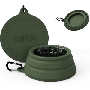 Kalanka-- Gamelle D'eau Pliable Pour Chien, Anti-Déversement Dus Au Mouvement De La Voiture, Gamelles De Voyage Pour Chien Et Chat, 680,4 G, Format M, Vert Camouflage - Neuf
