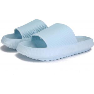 Maas-Cozislides Chaussures De Bain Originales Pour Femme, Homme Et Enfant - Super Douces - Antidérapantes - Pour L'été - Nuages - Plateforme - Tongs De Plage - Neuf