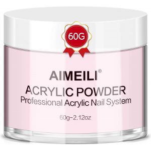 Poudre Acrylique Rose 60g - 3 En 1 Acrylique Ongles Poudre Professionnel Pour Extensions D'ongles, Sculpture Sur Ongles 3d, Collage De Strass - Pas Besoin De Lampe &Agrave; Ongles - Neuf