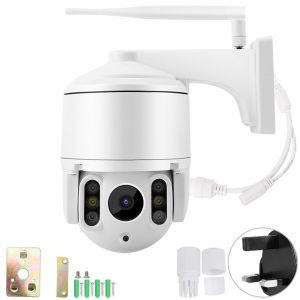 Camera de surveillance exterieure IP 1080P etanche 100-240 V, mini PTZ, WIFI (prise britannique) - Neuf