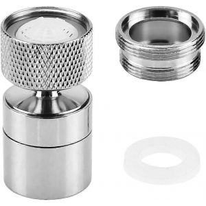 2 Pcs 360 Swivel Faucet Aerator Adjustable Faucet Aerator Filter Dual Function Faucet Sprayer Water Saving Anti-Splash Faucet Aerator - Neuf