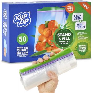 Letnerny-Sacs De Rangement Pour Aliments Et Congélation, Étanches, Hermétiques, Réutilisables Sans Bpa - Demi-Gallon / 2,27 L - 50 Pièces - Neuf