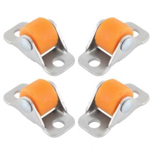 4 pi&egrave;ces silencieux polyvalent meuble lin&eacute;aire roue petite roue roulettes pour &eacute;tabli magasins chariots &eacute;tag&egrave;res chaise de table - Neuf