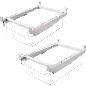 Sjzg-Lot De 2 Tiroirs Pour R&eacute;frig&eacute;rateur Extractibles, Organisateurs Pour R&eacute;frig&eacute;rateur, Conteneur De Fruits, L&eacute;gumes, Porte-Oeufs, 30 X 20 X 9 Cm (Aa) - Neuf