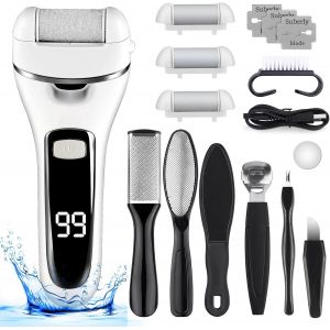 Rapeuse Electrique Pied, R&acirc;pe &Agrave; Pieds P&eacute;dicure Electrique Anti-Callosit&eacute; Lime Pieds Electrique Pour Corne Rapeuse Pieds Rechargeable - Neuf