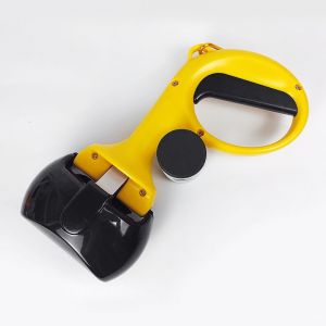 Sac De Nettoyage Pour Animaux De Compagnie Jaune, Pelle, Collecteur De Selles Pour Animaux De Compagnie, Nettoyeur, Collecteur, Pelle, Tabouret Avec Poignée À Clip - Neuf