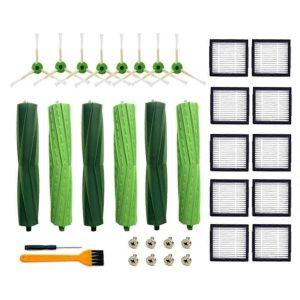 Accessoires pour aspirateurs robots série I7/E5/E6 - Brosse en caoutchouc,filtre HEPA,brosse latérale - Neuf