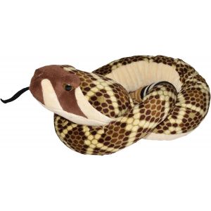 Plush Snake Diamant De L'Ouest,Peluche Serpent,Animal En Peluche 137 Cm,Idée Cadeau De Naissance Fille Ou Garçon,Jouet Écologique,Rembourré De Bouteilles Recyclées - Neuf