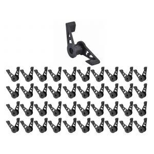 40 pinces &agrave; plantes r&eacute;glables pour l'int&eacute;rieur et l'ext&eacute;rieur - Noires - Neuf