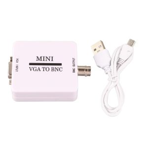Convertisseur Vidéo Haute Résolution Mini HD VGA vers BNC USB,équipement Vidéo Domestique,Convertisseur Léger de Petite Taille,pour Moniteurs,Téléviseurs,Ordinateurs, - Neuf