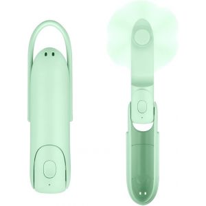 KALANKA-Mini Ventilateur Portable, 3 Vitesses Rechargeables 12-24 Heures de Fonctionnement, Ventilateur à Main 3 en 1 Avec Lampe de Poche, Banque D'alimentation pour le Voyage, Maquillage des Femmes - Neuf