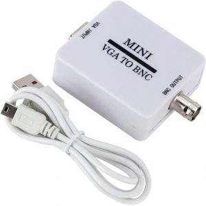 Mini Hd 1080P Vga Vers Bnc Vidéo Convertisseur Vga Vers Bnc Sortie Surveillance Vidéo Convertisseur Adaptateur[Z239] - Neuf