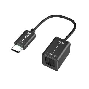 CFRY-Transmetteur SPDIF USB C, Adaptateur Audio Optique Type C Sortie Unidirectionnelle avec DAC 192KHz/24bit pour MacBook Pro/Air, Ordinateur Portable, PC - Neuf