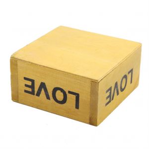 Hjlian Boite Carree En Bois Pour Plantes Succulentes, Plateau De Rangement Pour Pots De Fleurs, Decoration De Bureau (Jaune) - Neuf