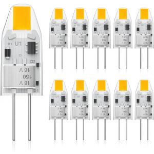 Ampoules Led G4 2w &Eacute;quivalent &Agrave; 20w Halog&egrave;ne Lumi&egrave;re Blanc Froid 6000k, Ac/Dc 12v, Lampe &Agrave; &Eacute;conomie D'&eacute;nergie, Non Dimmables,Sans Scintillement,Paquet De 6 - Neuf