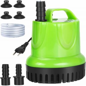 Yemaesre-Mini Pompe Eau Submersible 25w¿Pompes Pour Fontaine¿Pompe D'aquarium Ultra Silencieuse Avec Câble D'alimentation De 1 M, 2 Buses¿Pompe De Bassin Pour Fish Tank,Fontaine, Statues - Neuf