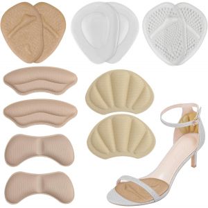 Kalanka-6 Paires Coussinet Talon Chaussurer&eacute;utilisables Coussinet Chaussuesemelle Chaussure Trop Grandesilicone Antid&eacute;rapant Protege Talon Chaussure Semelle Talon6 Types Coussinets Pour Chaussures - Neuf